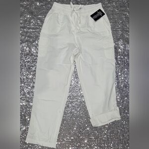 Woman Within Cream Cargo Pants for Men